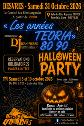 HALLOWEEN PARTY – ANNÉES 80/90 À DESVRES !
