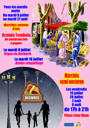 Marchés animés et semi nocturne