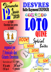 Loto Quine de l'Amicale des Géants Desvrois